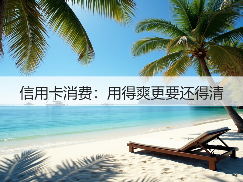 信用卡消费：用得爽更要还得清