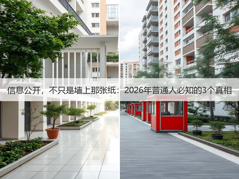 信息公开，不只是墙上那张纸：2026年普通人必知的3个真相