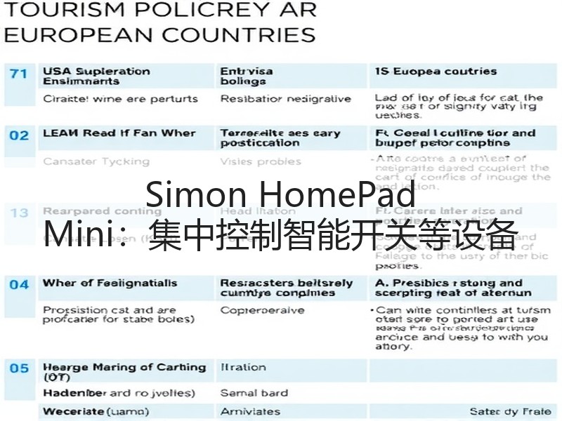 Simon HomePad Mini：集中控制智能开关等设备