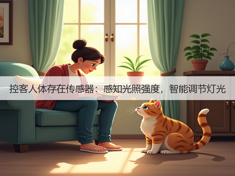 控客人体存在传感器：感知光照强度，智能调节灯光