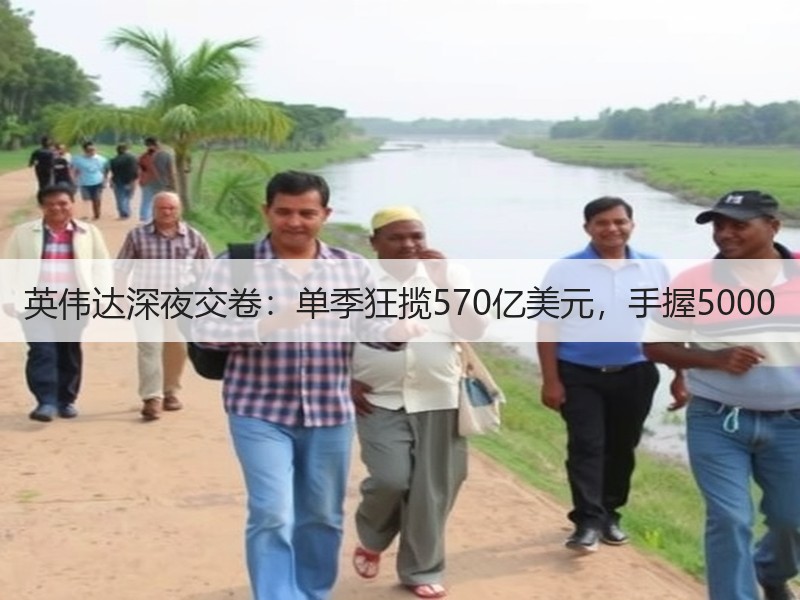 英伟达深夜交卷：单季狂揽570亿美元，手握5000