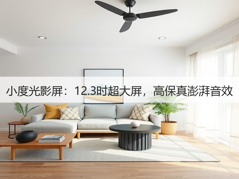 小度光影屏：12.3时超大屏，高保真澎湃音效