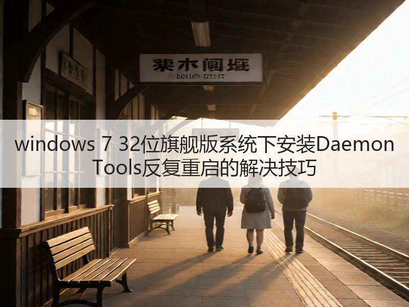 windows 7 32位旗舰版系统下安装Daemon Tools反复重启的解决技巧