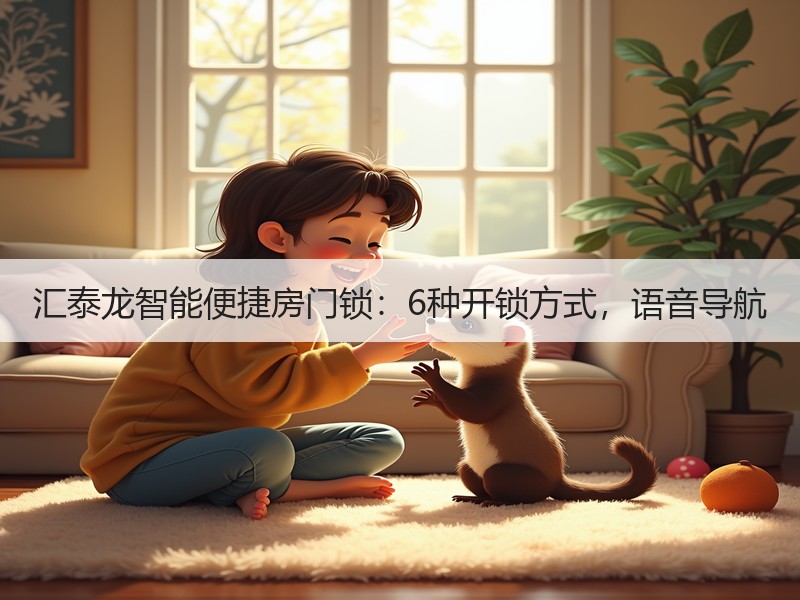 汇泰龙智能便捷房门锁：6种开锁方式，语音导航