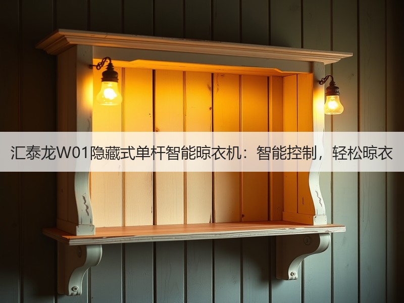 汇泰龙W01隐藏式单杆智能晾衣机：智能控制，轻松晾衣