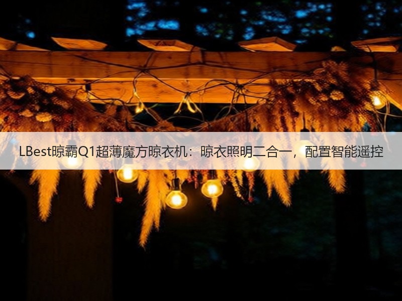 LBest晾霸Q1超薄魔方晾衣机：晾衣照明二合一，配置智能遥控
