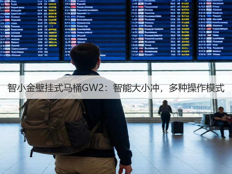 智小金壁挂式马桶GW2：智能大小冲，多种操作模式