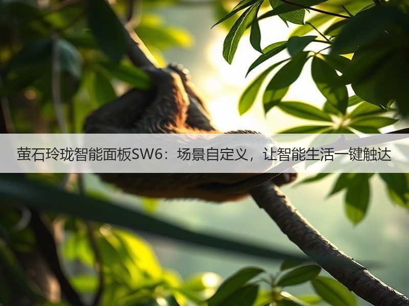 萤石玲珑智能面板SW6：场景自定义，让智能生活一键触达