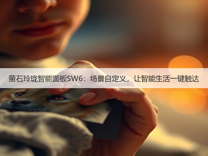 萤石玲珑智能面板SW6：场景自定义，让智能生活一键触达