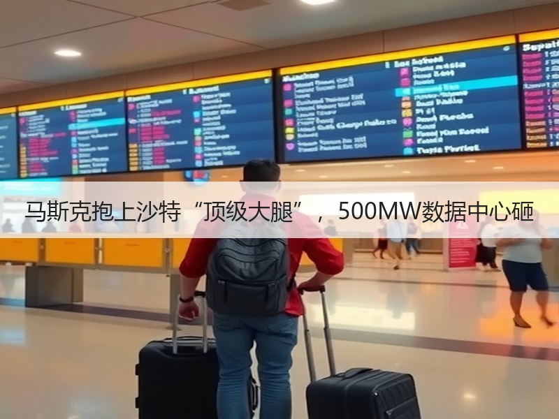 马斯克抱上沙特“顶级大腿”，500MW数据中心砸