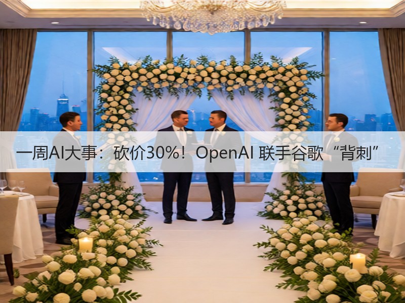 一周AI大事：砍价30%！OpenAI 联手谷歌“背刺”
