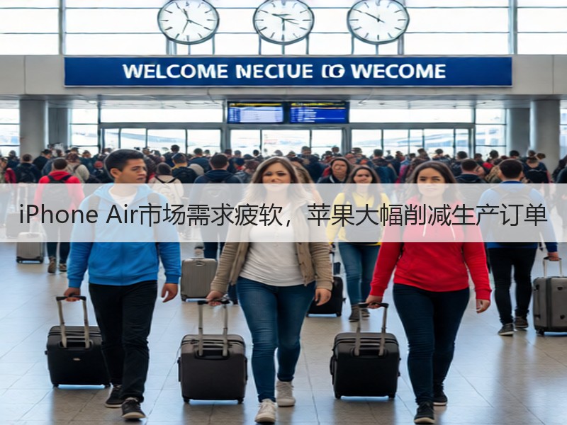 iPhone Air市场需求疲软，苹果大幅削减生产订单