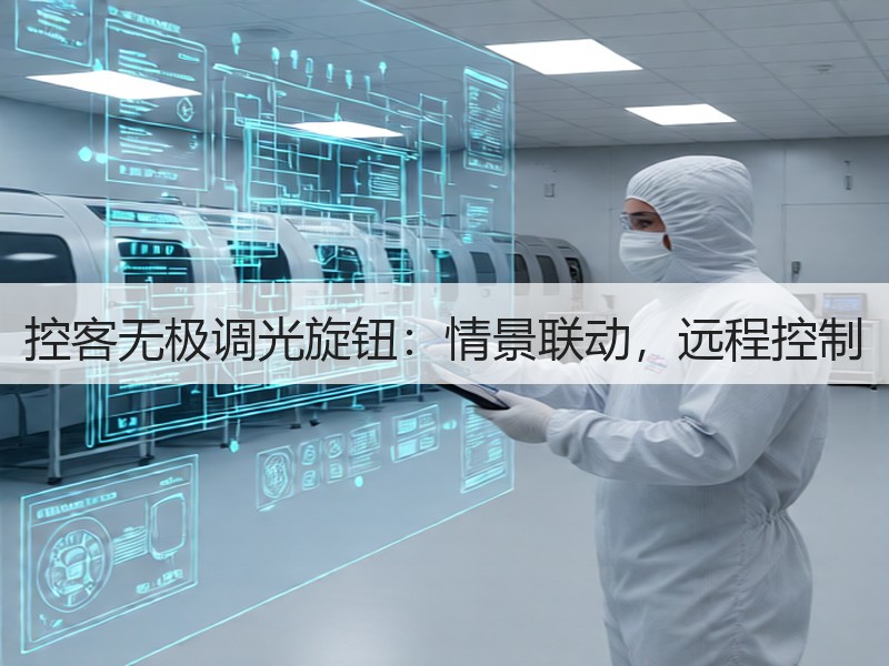 控客无极调光旋钮：情景联动，远程控制
