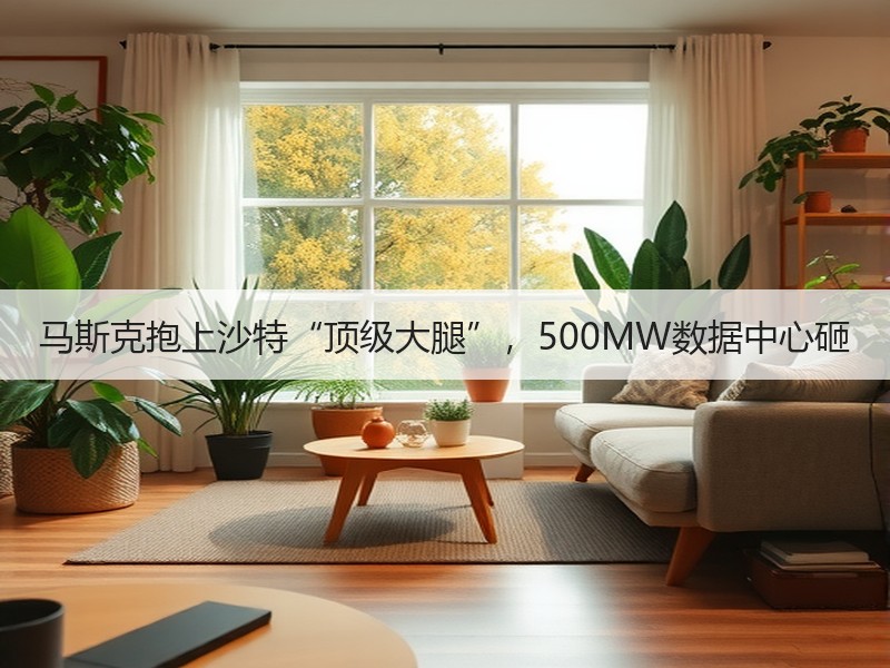 马斯克抱上沙特“顶级大腿”，500MW数据中心砸