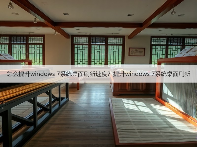 怎么提升windows 7系统桌面刷新速度？提升windows 7系统桌面刷新