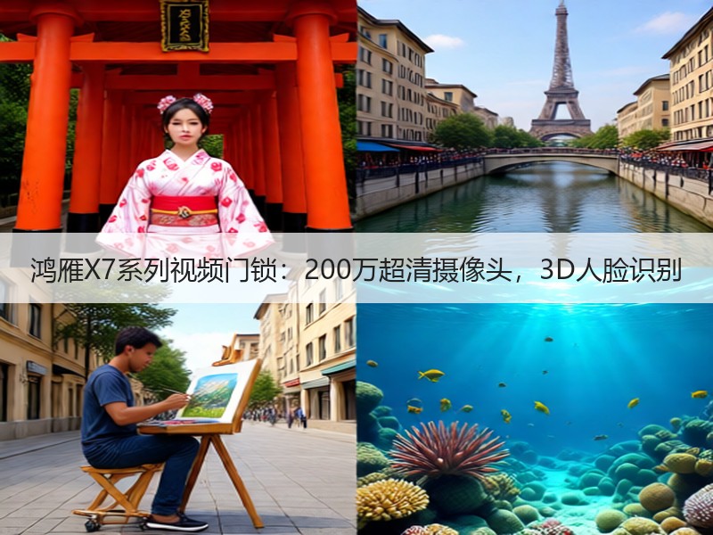 鸿雁X7系列视频门锁：200万超清摄像头，3D人脸识别