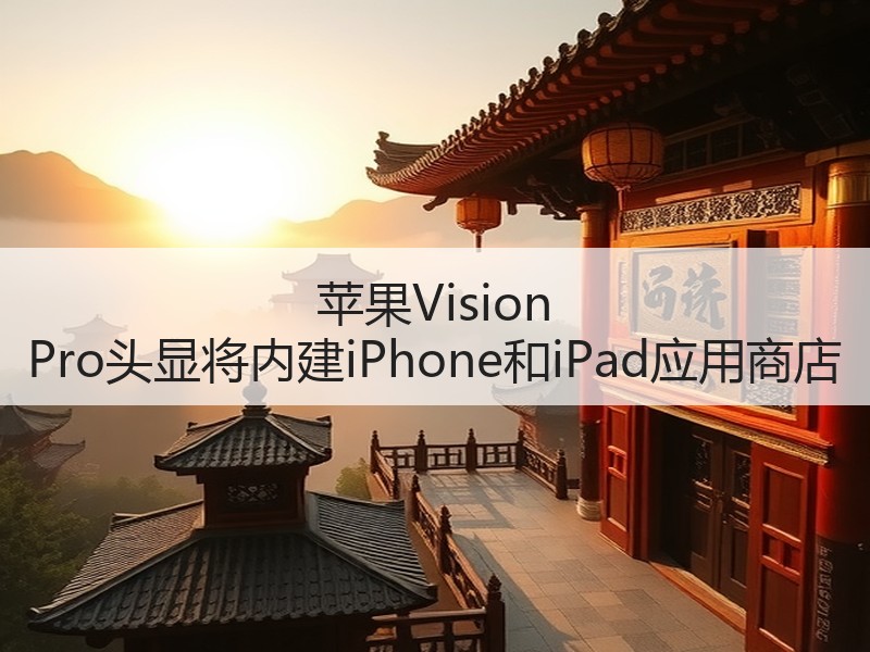 苹果Vision Pro头显将内建iPhone和iPad应用商店