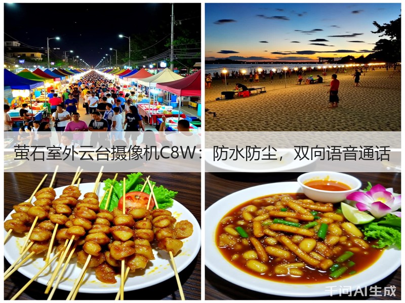 萤石室外云台摄像机C8W：防水防尘，双向语音通话