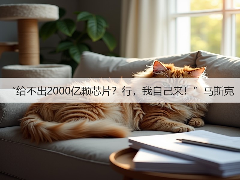 “给不出2000亿颗芯片？行，我自己来！”马斯克