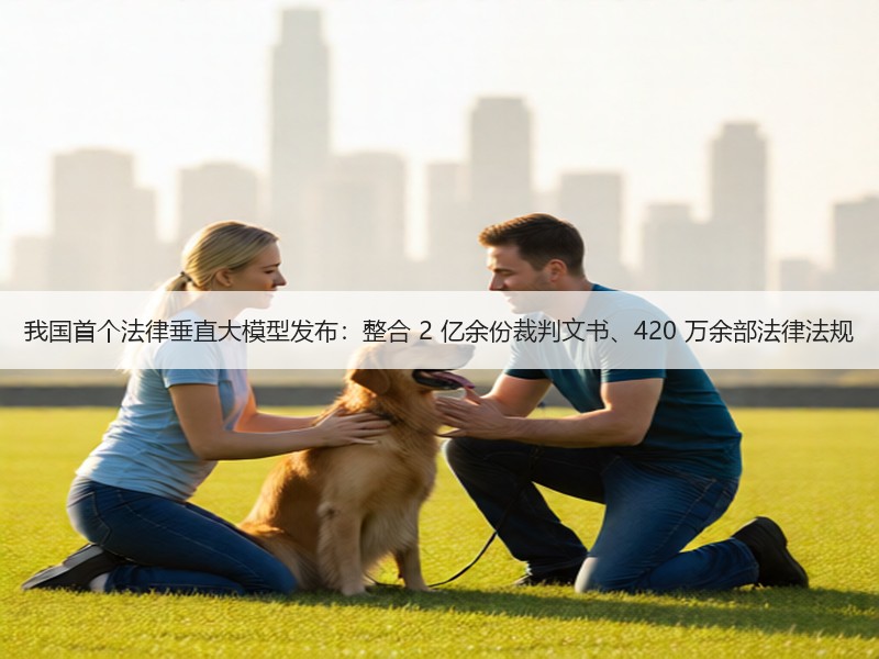 我国首个法律垂直大模型发布：整合 2 亿余份裁判文书、420 万余部法律法规