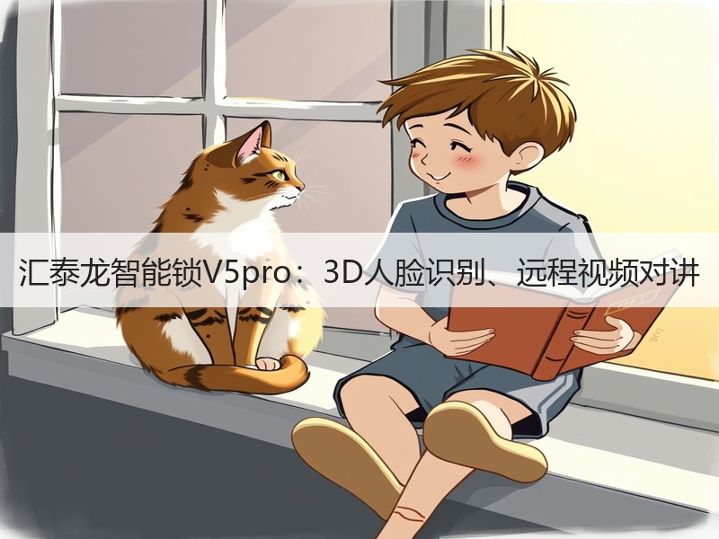 汇泰龙智能锁V5pro：3D人脸识别、远程视频对讲