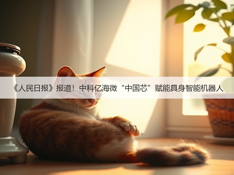 《人民日报》报道！中科亿海微“中国芯”赋能具身智能机器人