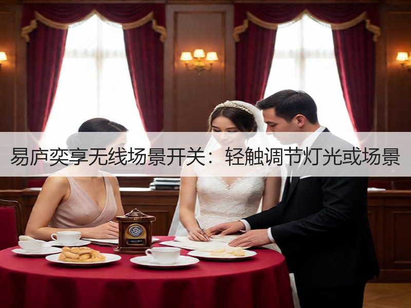易庐奕享无线场景开关：轻触调节灯光或场景