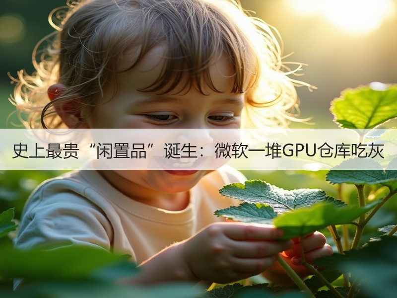 史上最贵“闲置品”诞生：微软一堆GPU仓库吃灰