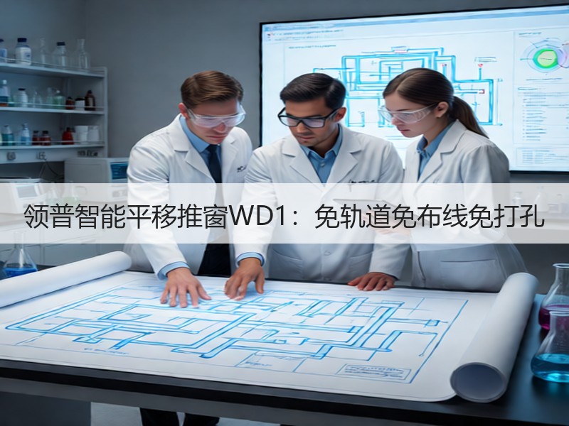 领普智能平移推窗WD1：免轨道免布线免打孔