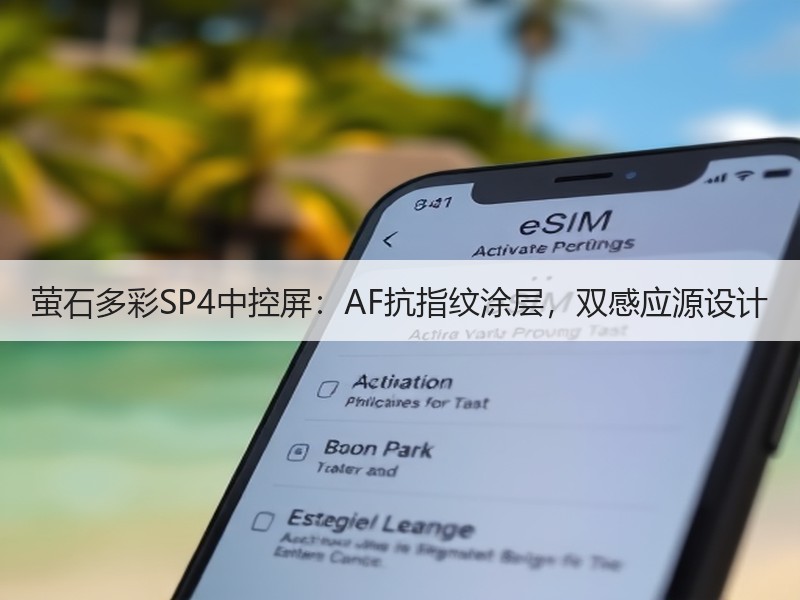 萤石多彩SP4中控屏：AF抗指纹涂层，双感应源设计