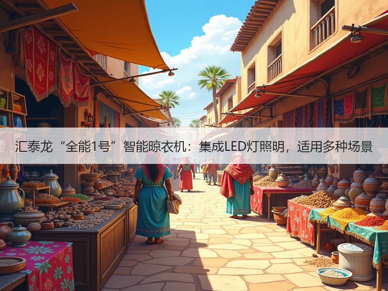汇泰龙“全能1号”智能晾衣机：集成LED灯照明，适用多种场景