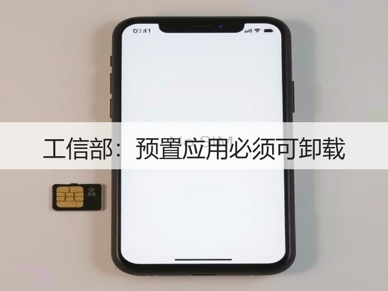 工信部：预置应用必须可卸载