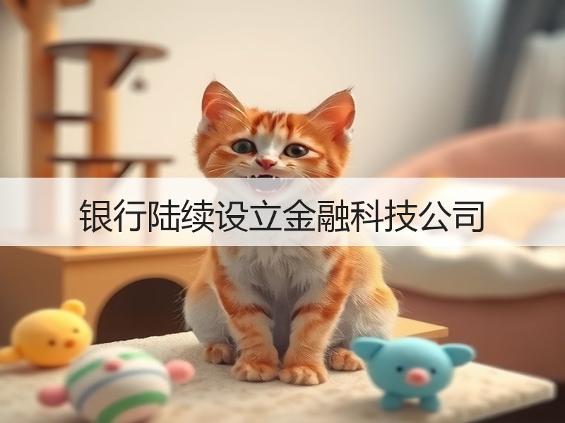 银行陆续设立金融科技公司