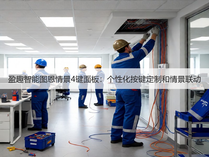 盈趣智能图恩情景4键面板：个性化按键定制和情景联动